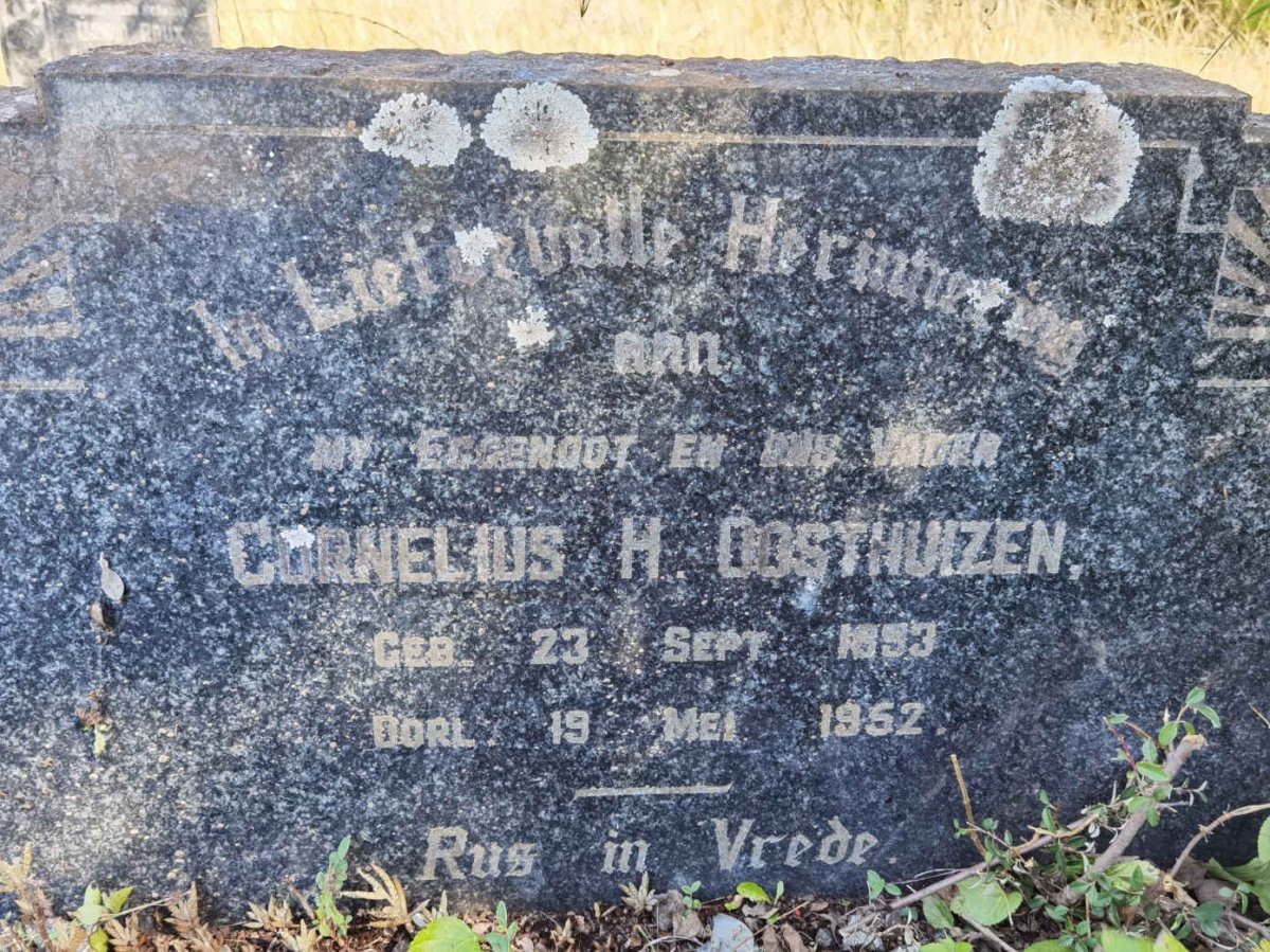 OOSTHUIZEN Cornelius H. 1893-1952