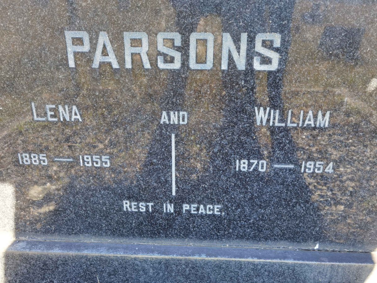 PARSONS William 1870-1954 &amp; Lena 1885-1955