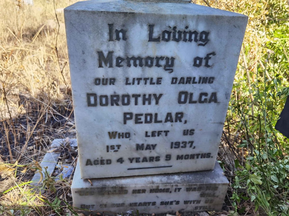 PEDLAR Dorothy Olga -1937