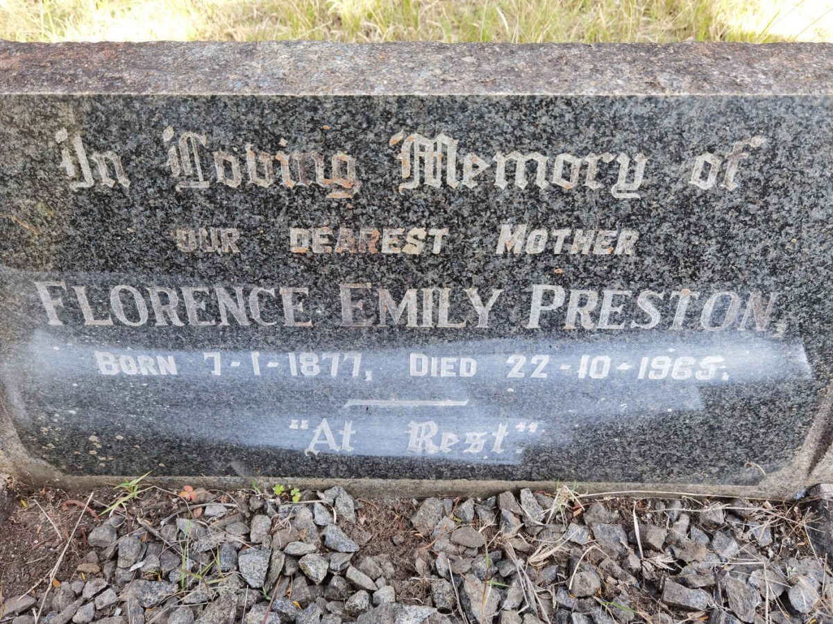 PRESTON Florence Emily 1877-1965