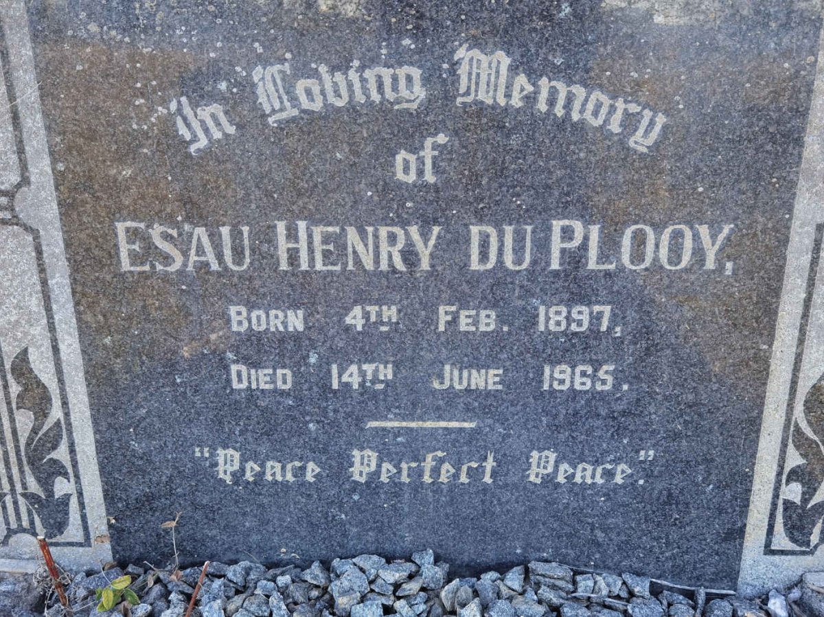 PLOOY Esau Henry, du 1897-1965