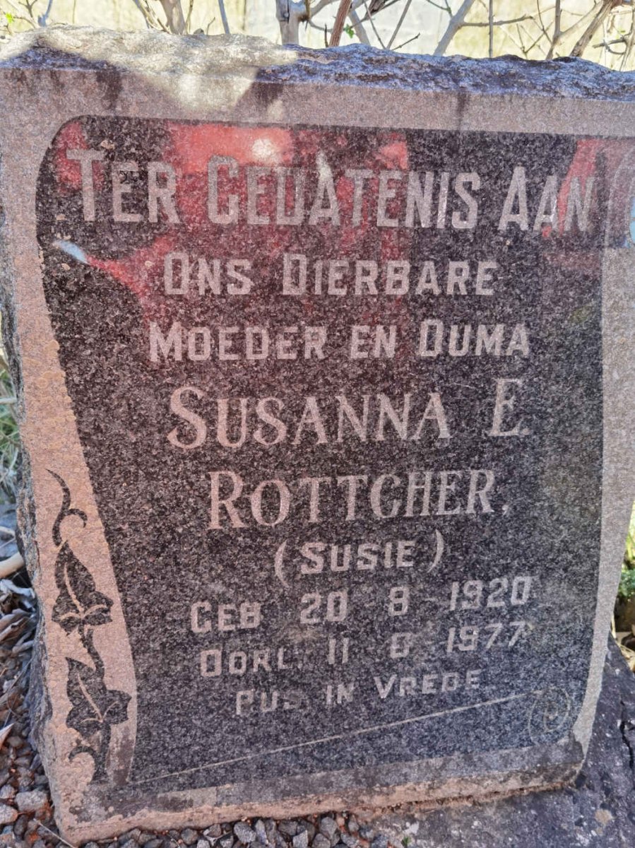 ROTTCHER Susanna E. 1920-1977