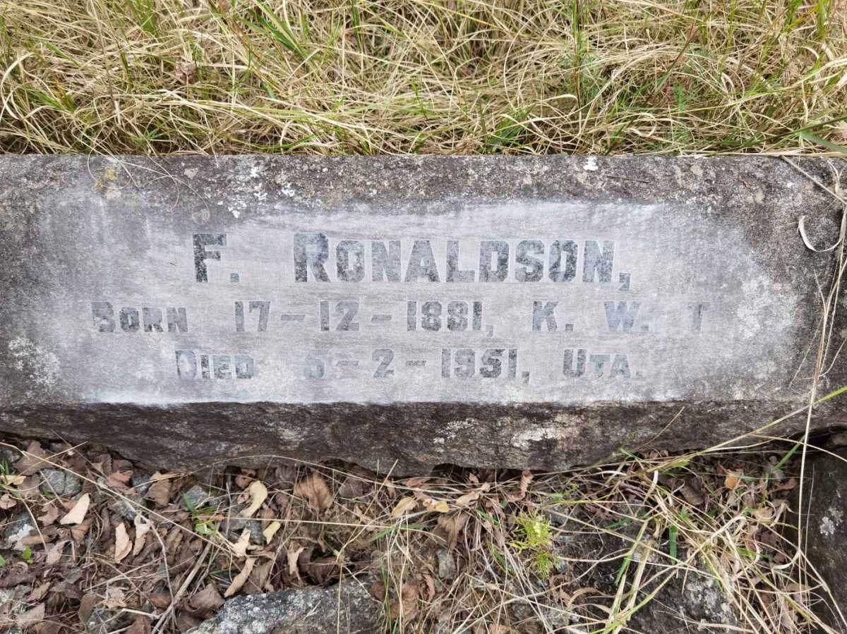 RONALDSON F. 1881-1951