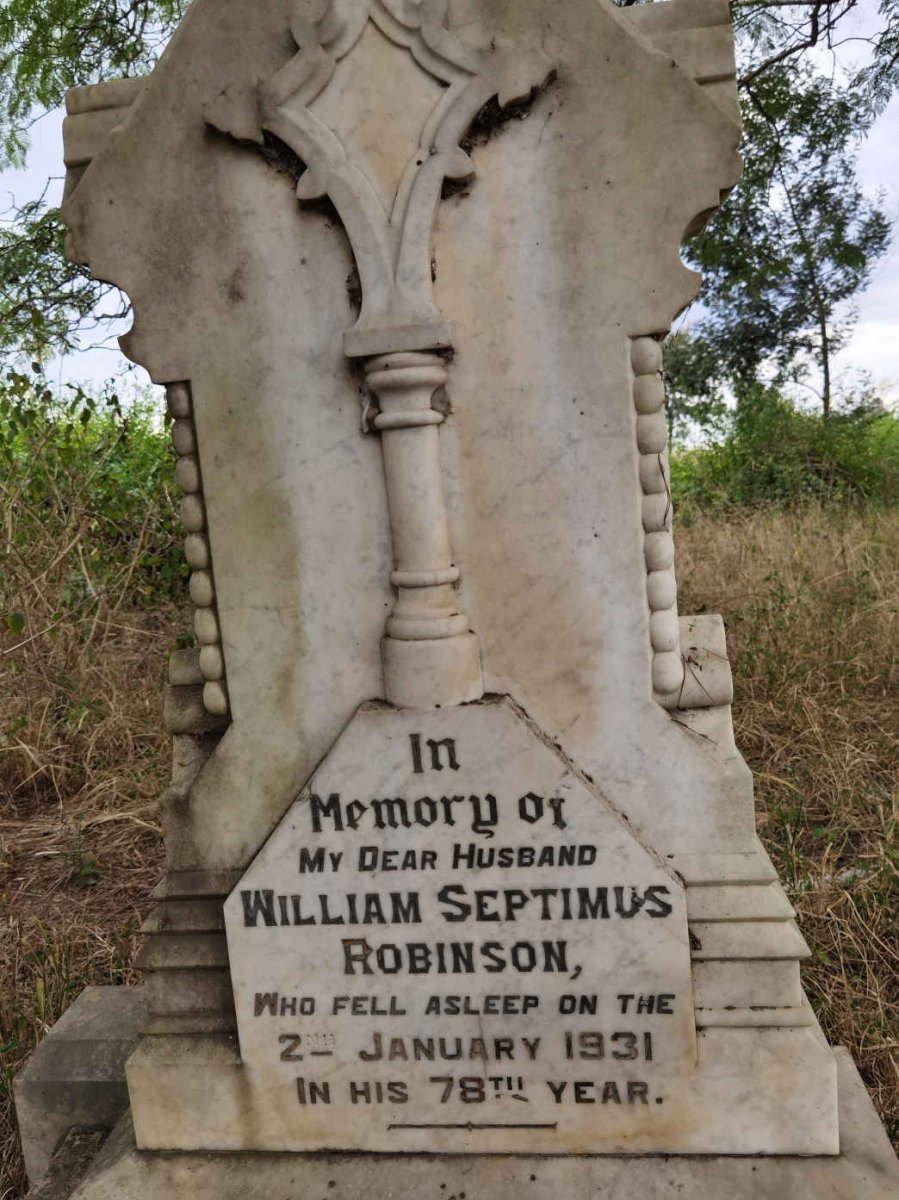 ROBINSON William Septimus -1931