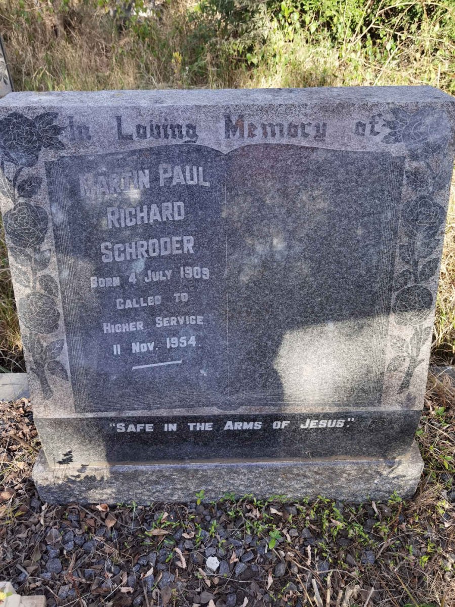 SCHRODER Martin Paul Richard 1909-1954