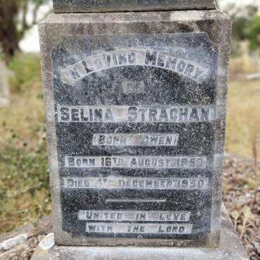 STRACHAN Selina nee OWEN 185?-1950
