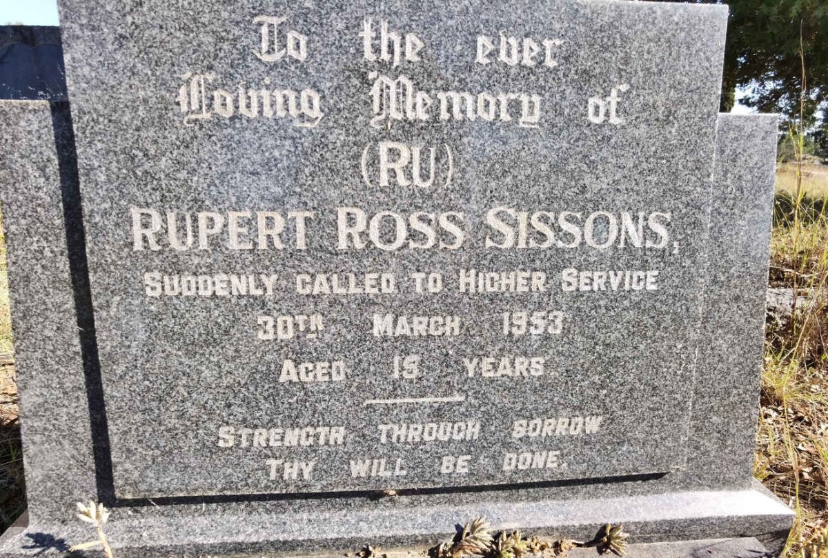 SISSONS Rupert Ross -1953