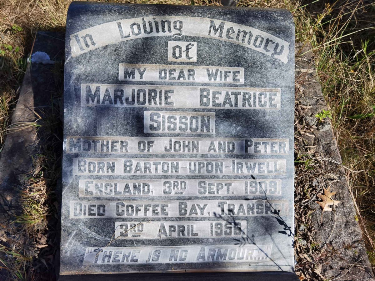 SISSON Marjorie Beatrice 1909-1956