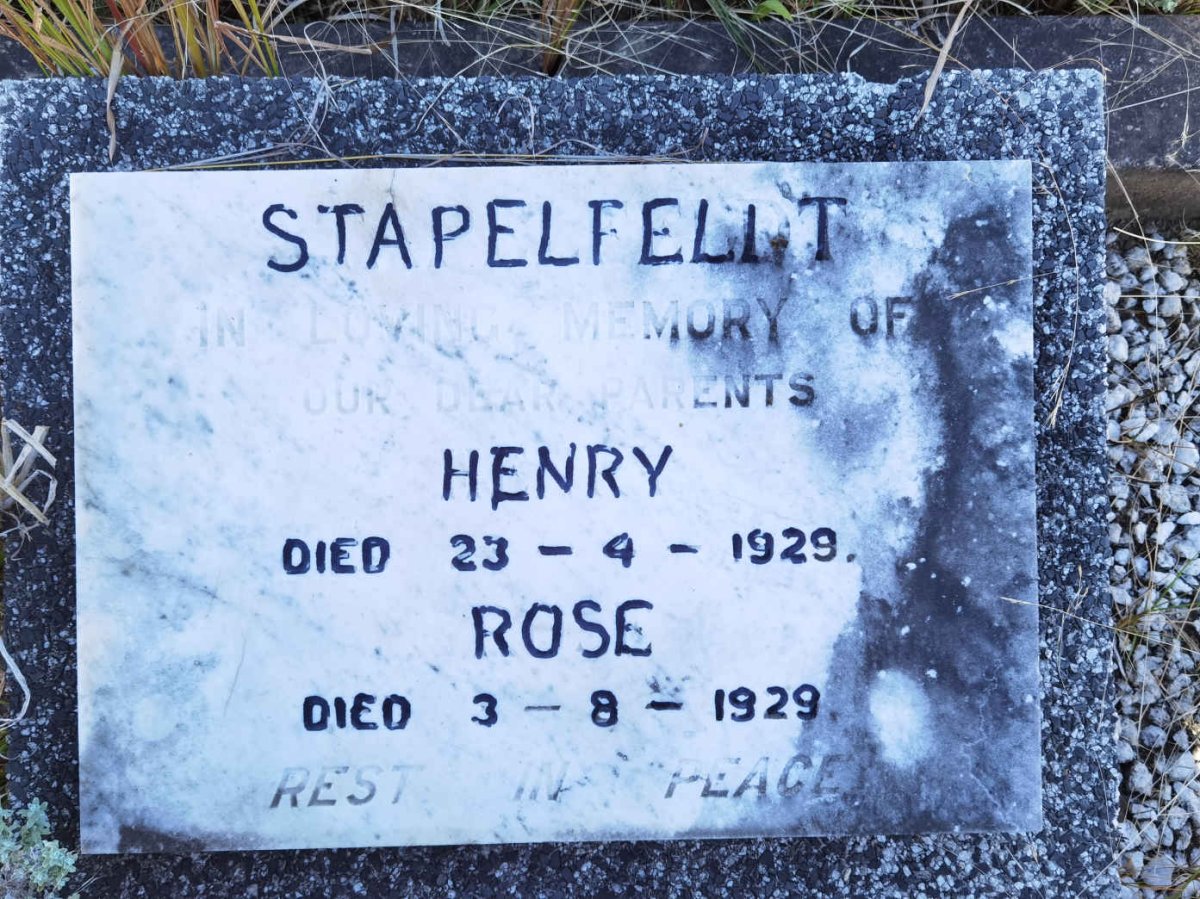 STAPELFELDT Henry -1929 &amp; Rose -1929
