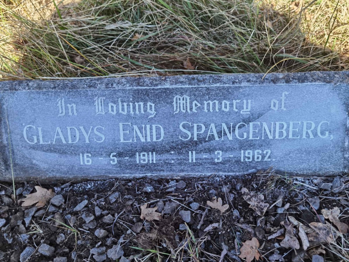 SPANGENBERG Gladys Enid 1911-1962