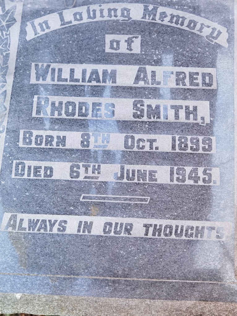 SMITH William Alfred Rhodes 1899-1945
