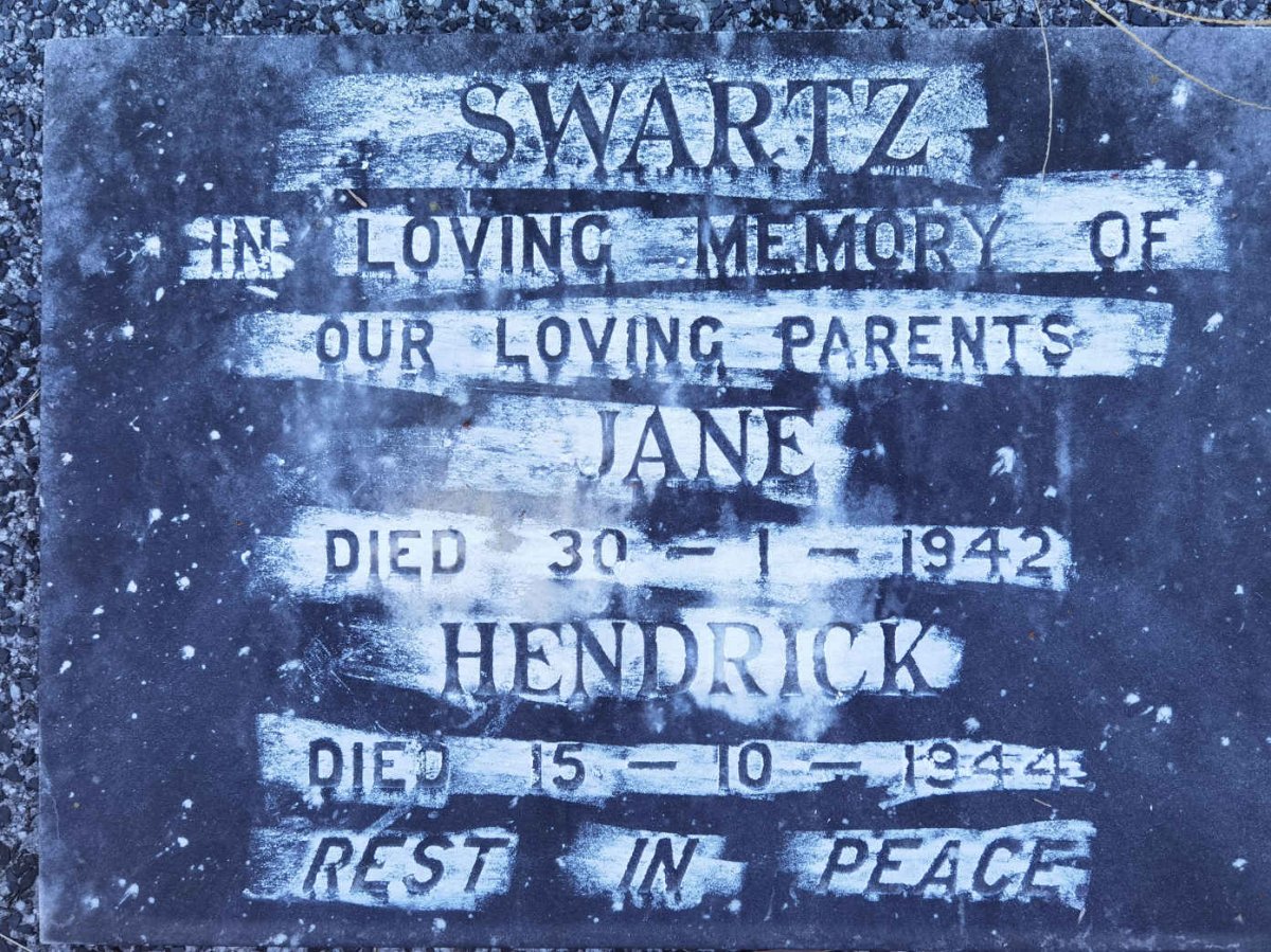 SWARTZ Hendrick -1944 &amp; Jane -1942