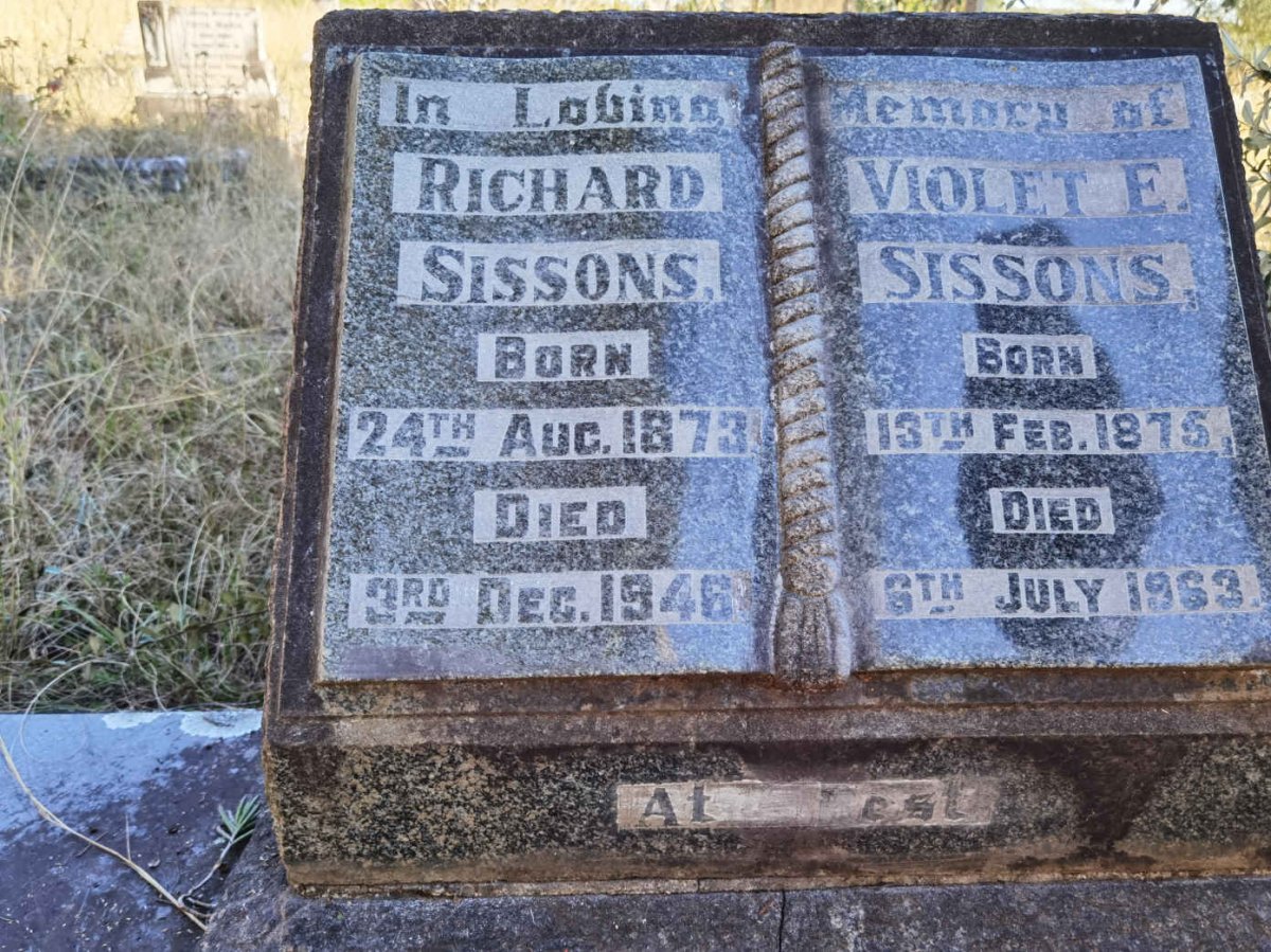 SISSONS Richard 1873-1946 &amp; Violet E. 1875-1963