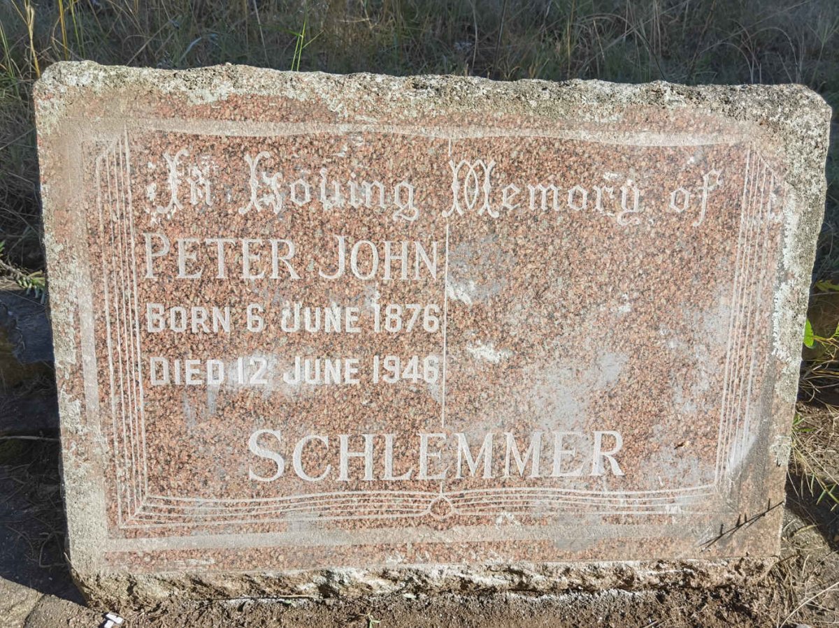 SCHLEMMER Peter John 1876-1946
