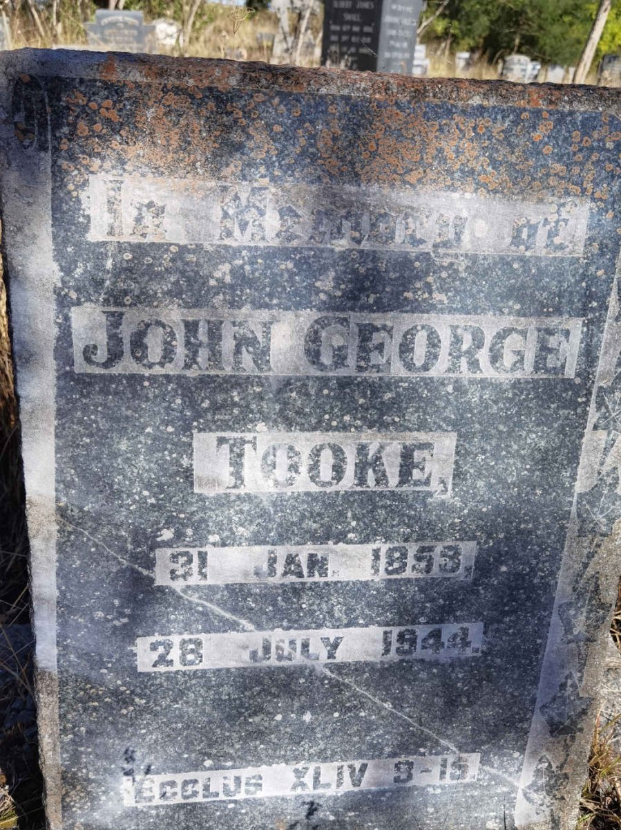 TOOKE John George 1859-1944