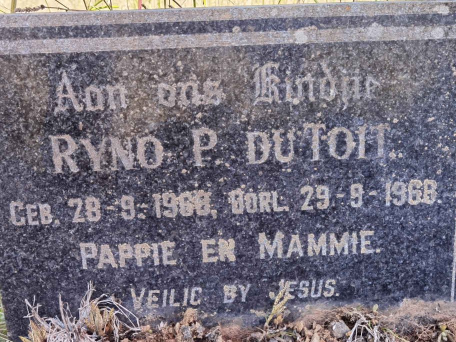 TOIT Ryno P., du 1968-1968
