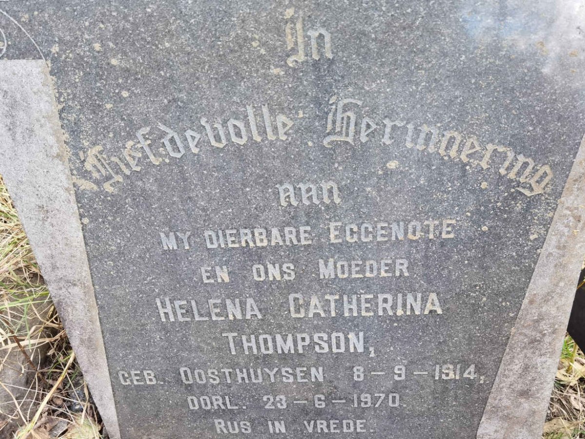 THOMPSON Helena Catherina nee OOSTHUYSEN 1914-1970
