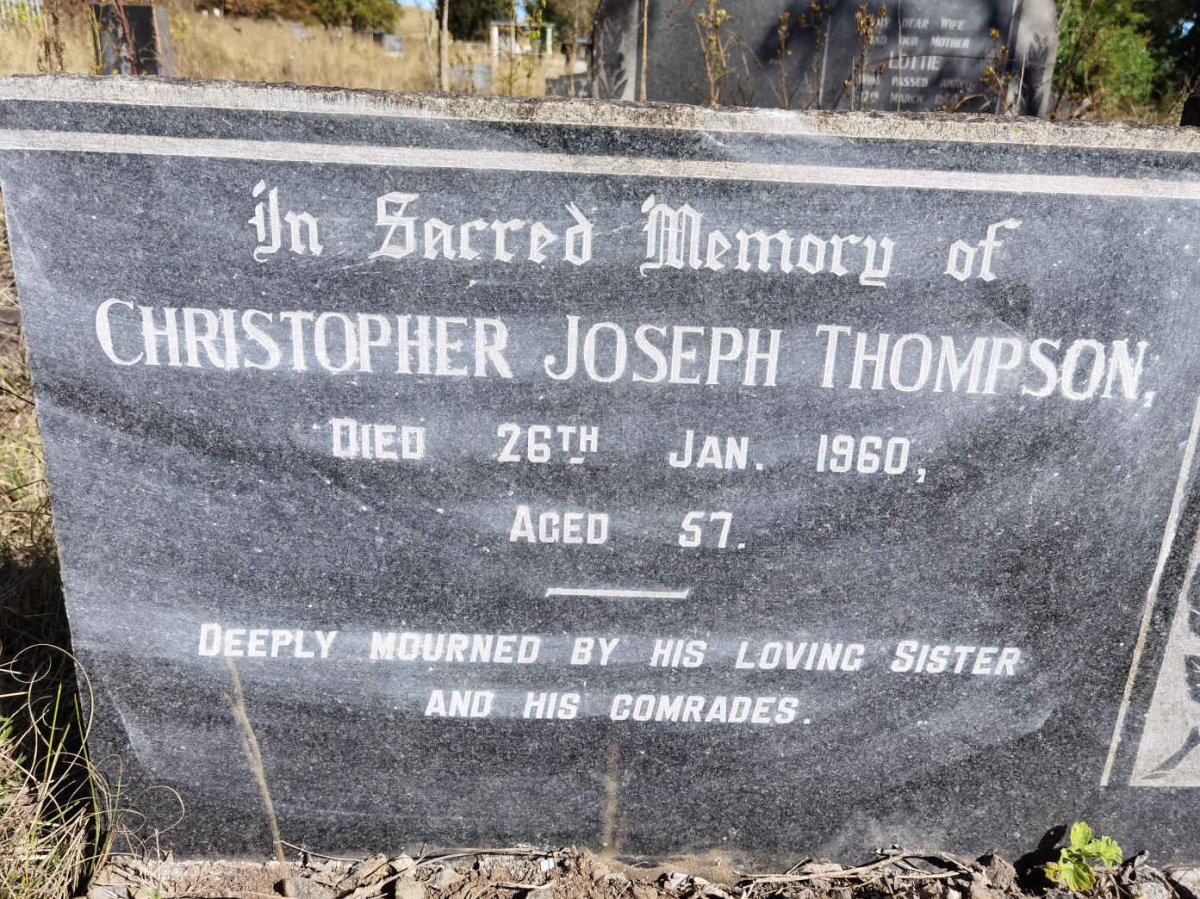 THOMPSON Christopher Joseph -1960