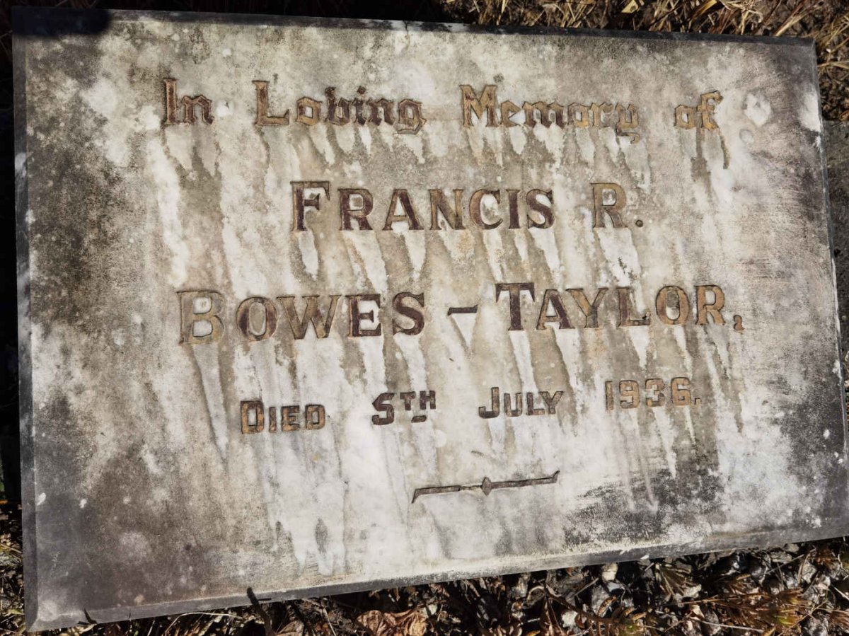 TAYLOR Francis R., BOWES -1936