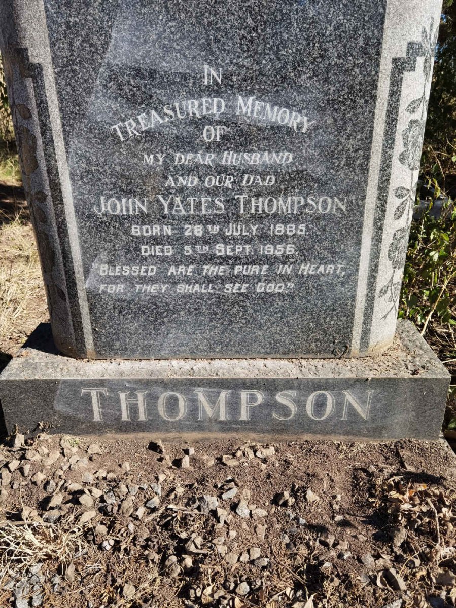 THOMPSON John Yates 1885-1956