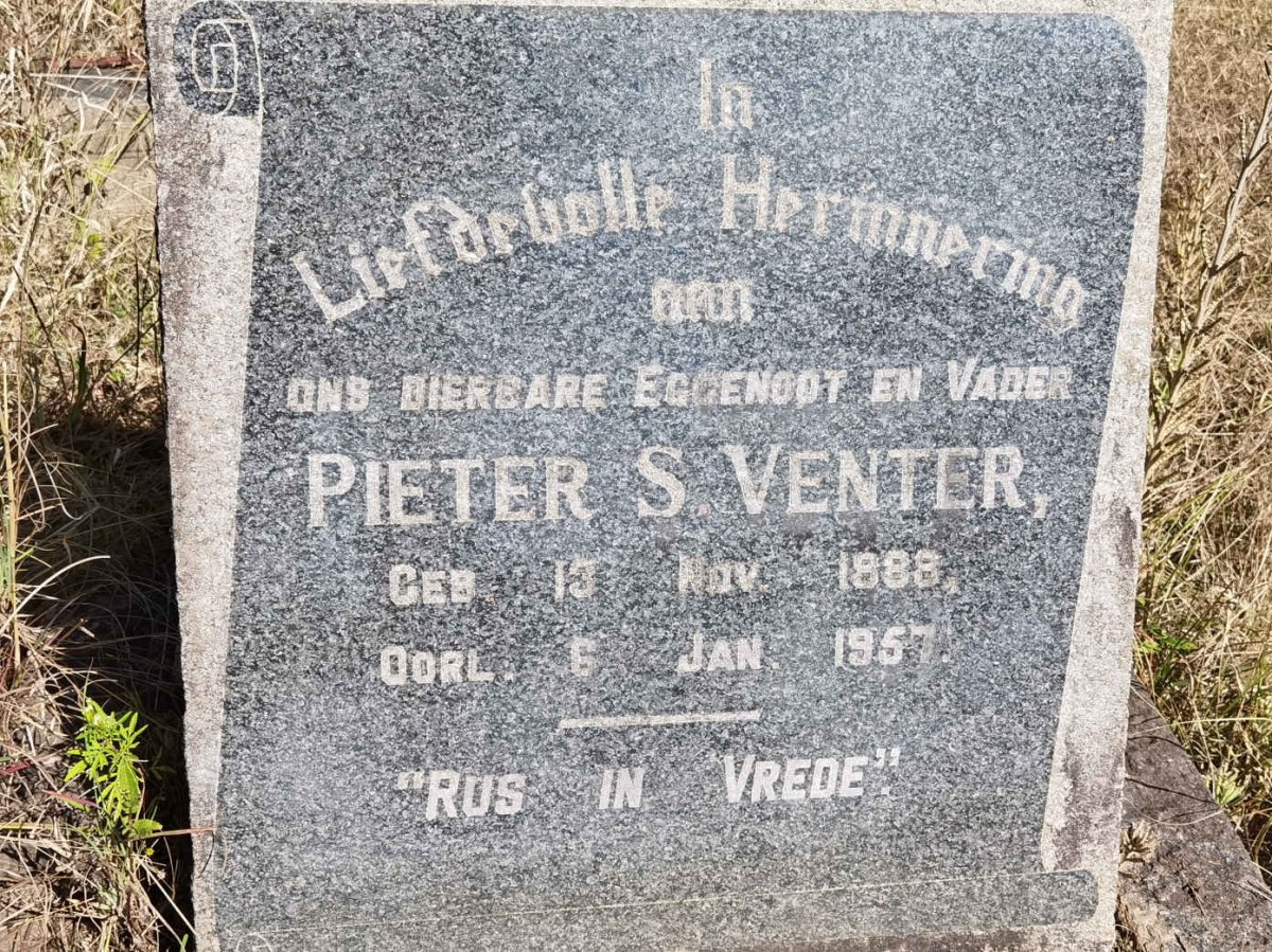 VENTER Pieter S. 1888-1957