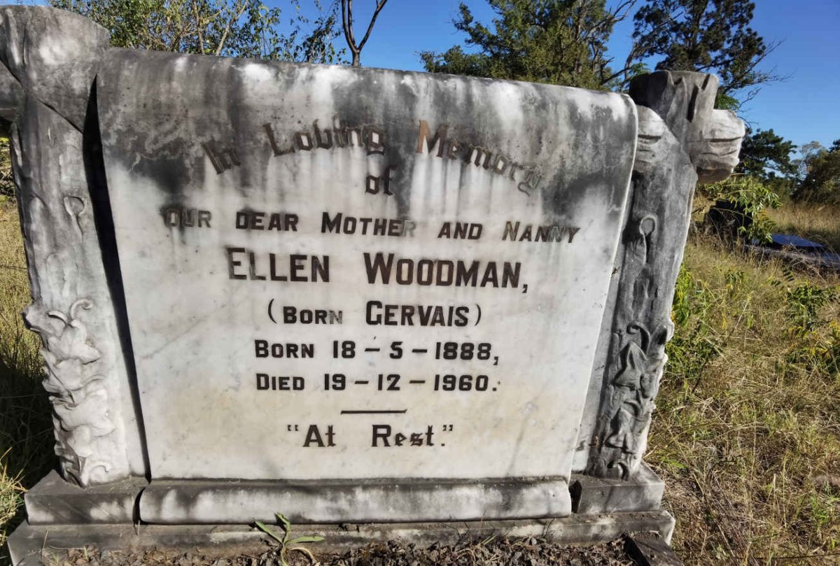 WOODMAN Ellen nee GERVAIS 1888-1960