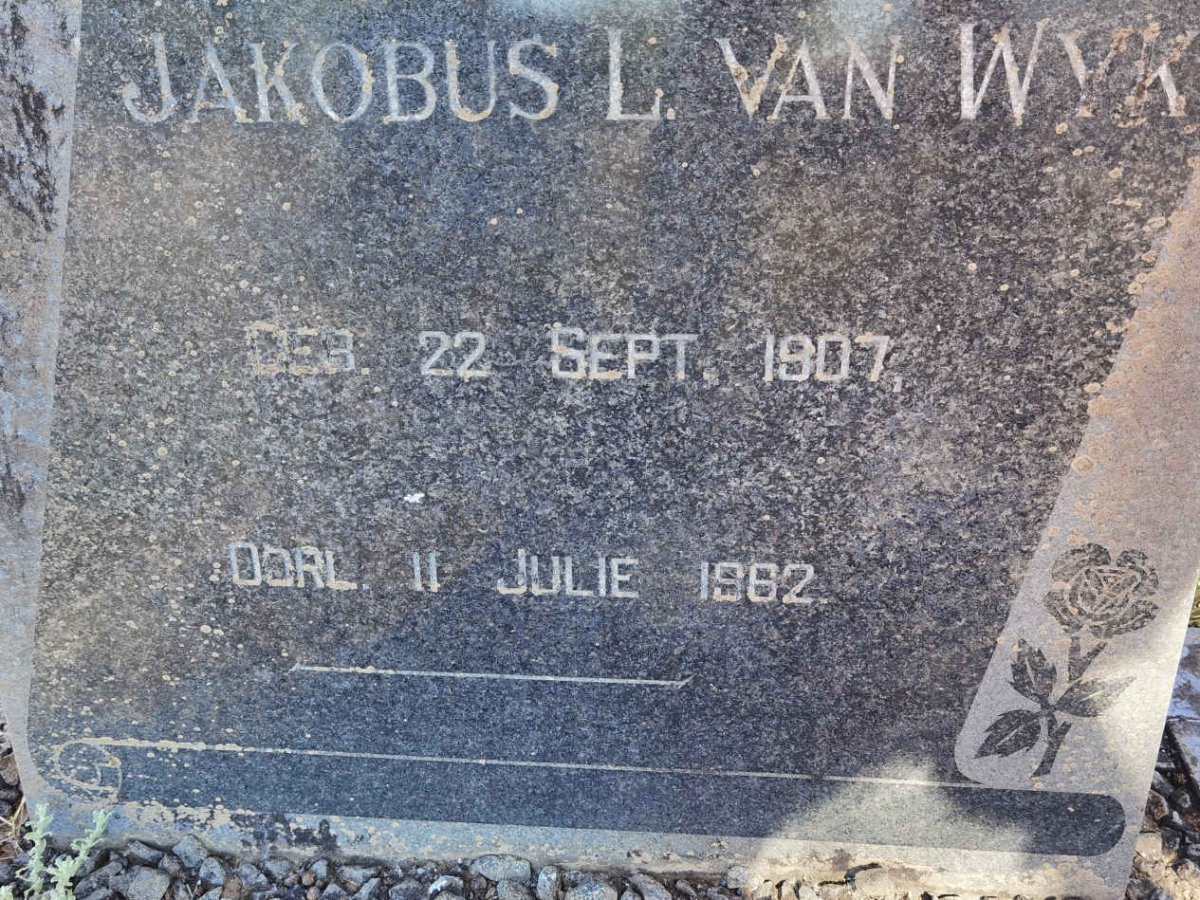 WYK Jakobus L., van 1907-1962