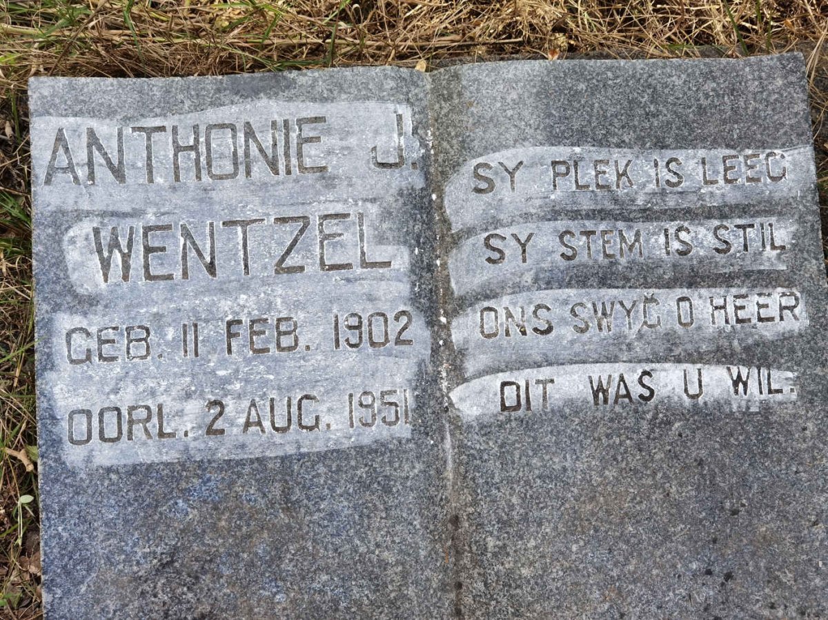 WENTZEL Antonie J. 1902-1951