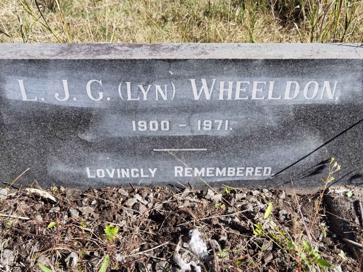 WHEELDON L.J.G. 1900-1971