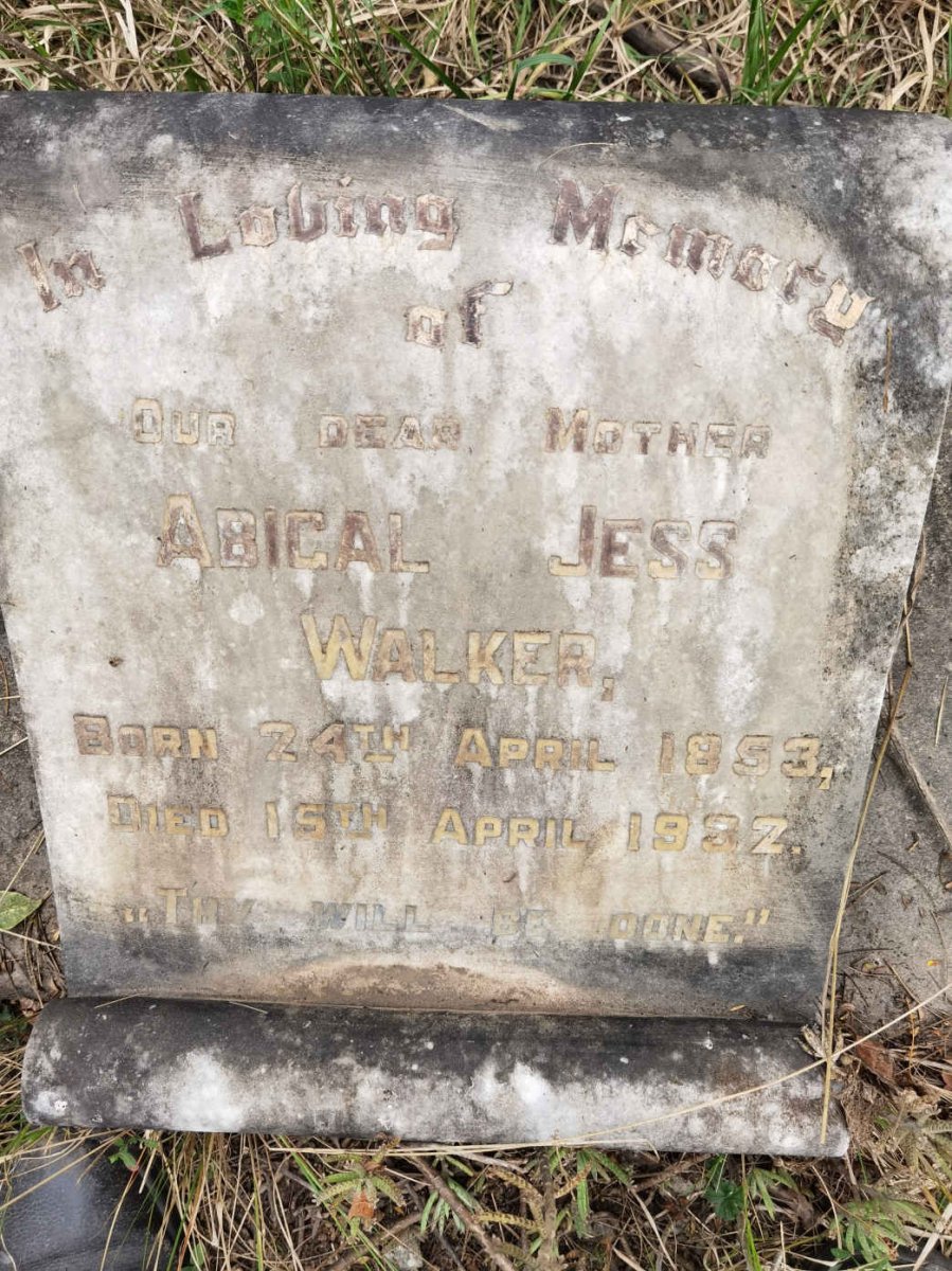 WALKER Abigal Jess 1853-1932