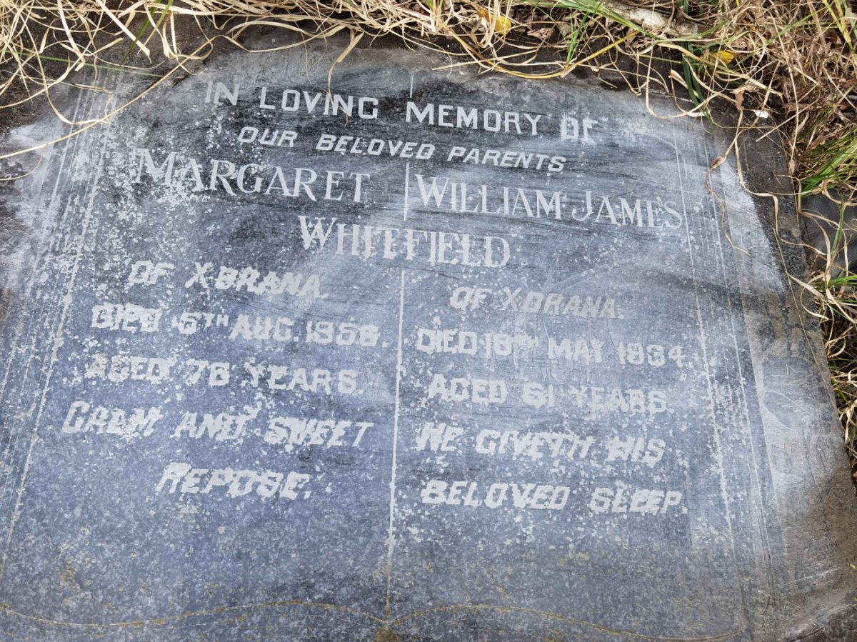 WHITFIELD William James -1934 &amp; Margaret -195?