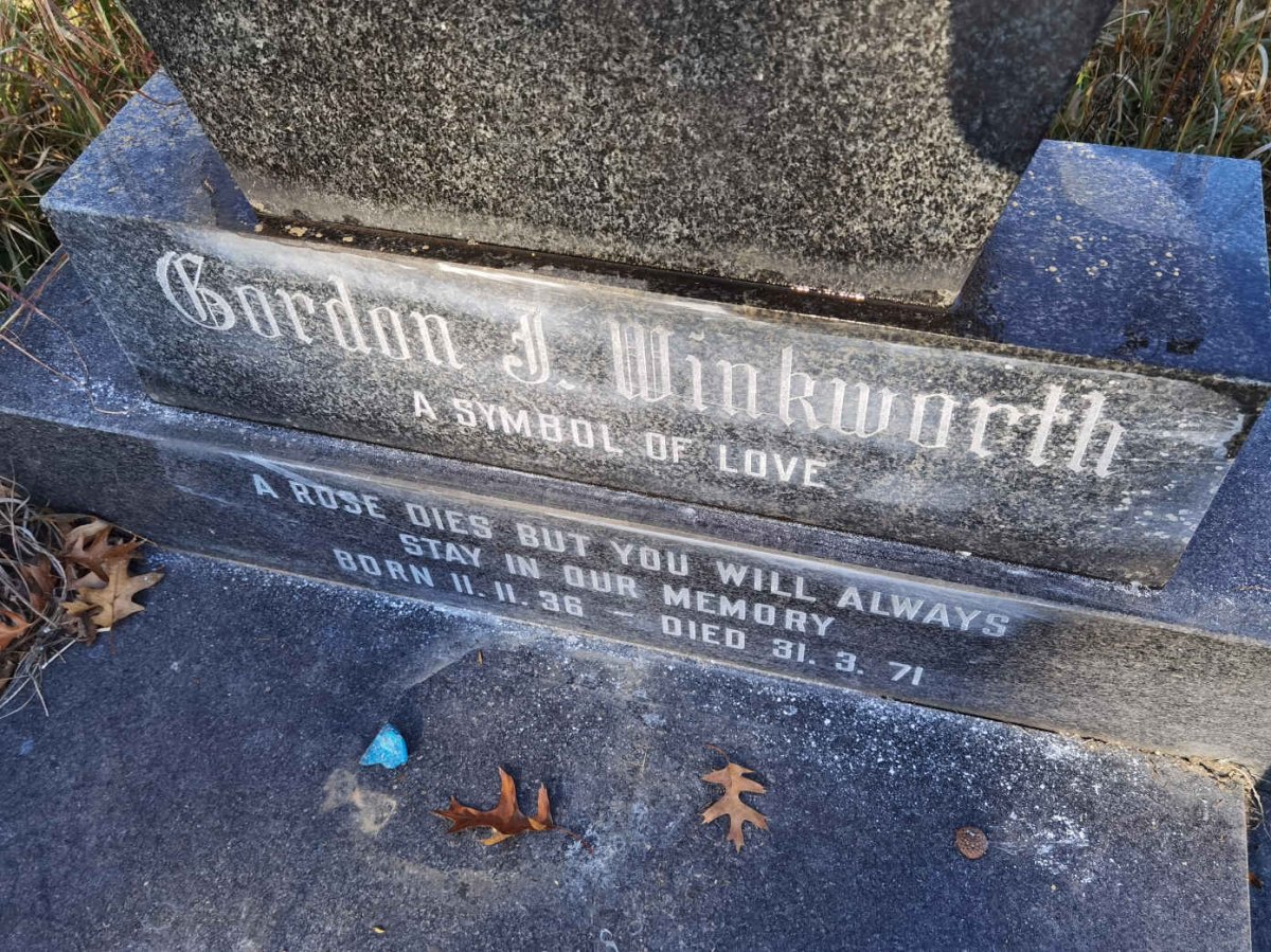WINKWORTH Gordon J. 1936-1971