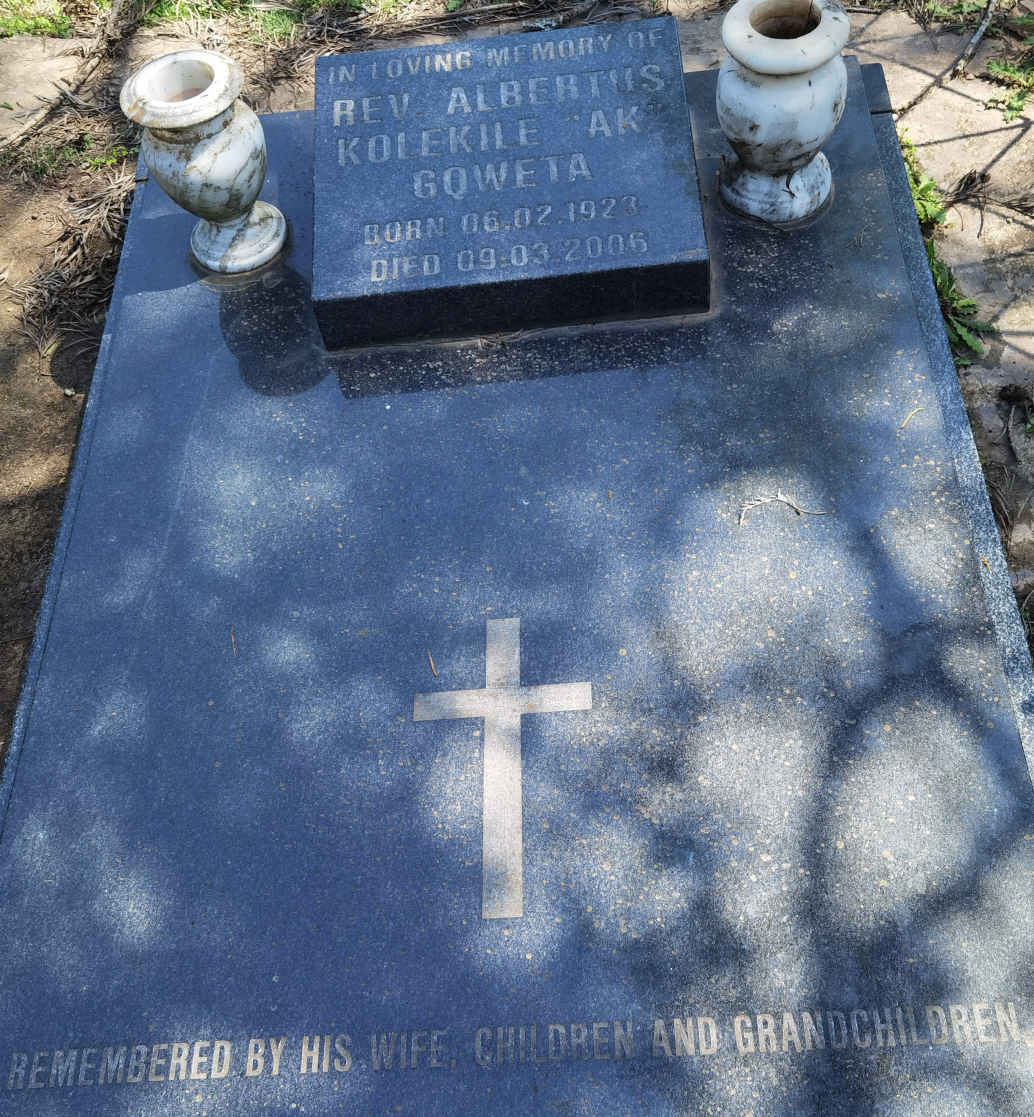 GQWETA Albertus Kolekile 1923-2006