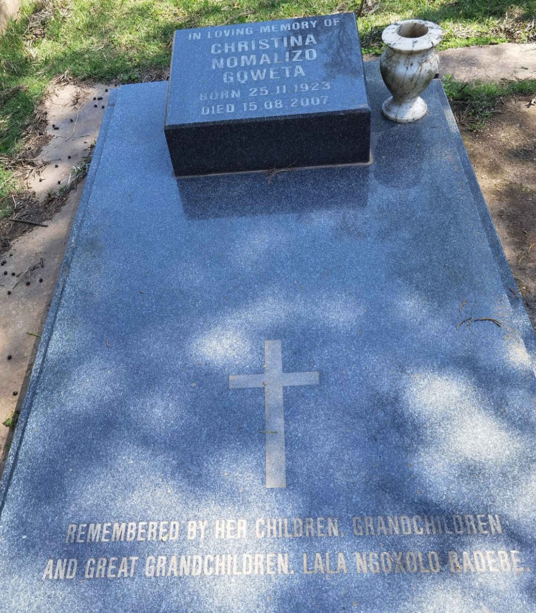 GQWETA Christina Nomalizo 1923-2007