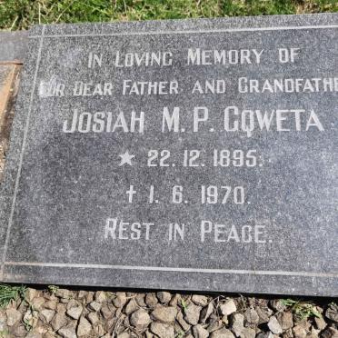 GQWETA Josiah M.P. 1895-1970
