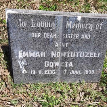 GQWETA Emmah Nomtutuzeli 1936-1939