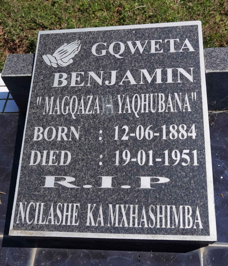 GQWETA Benjamin 1884-1951