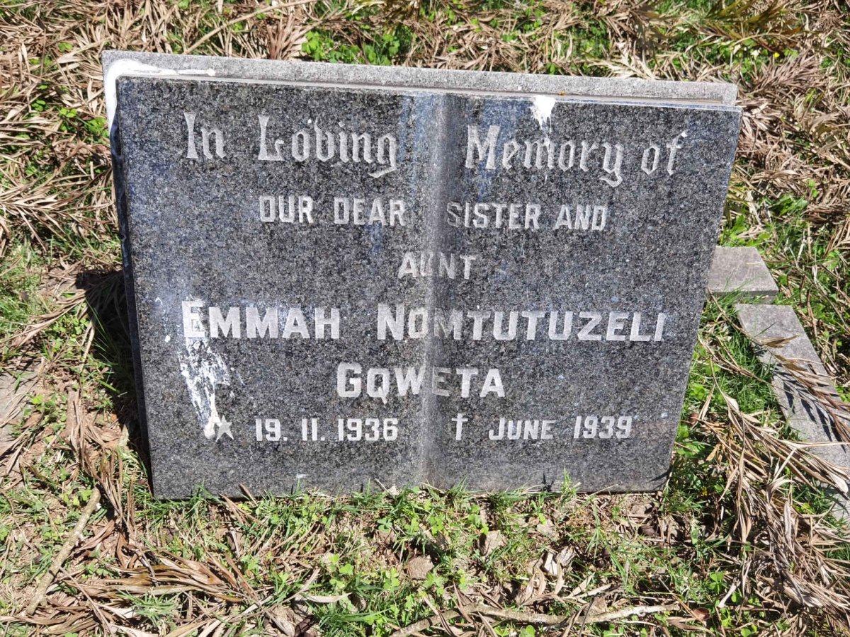 GQWETA Emmah Nomtutuzeli 1936-1939