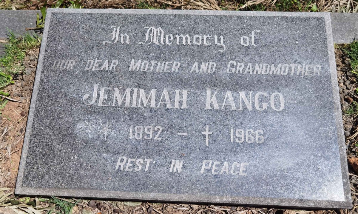 KANGO Jemimah 1892-1966