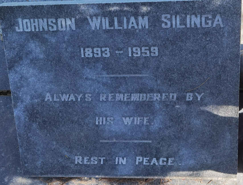 SILINGA Johnson William 1893-1959