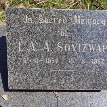 SOYIZWAPI T.A.A. 1892-1962