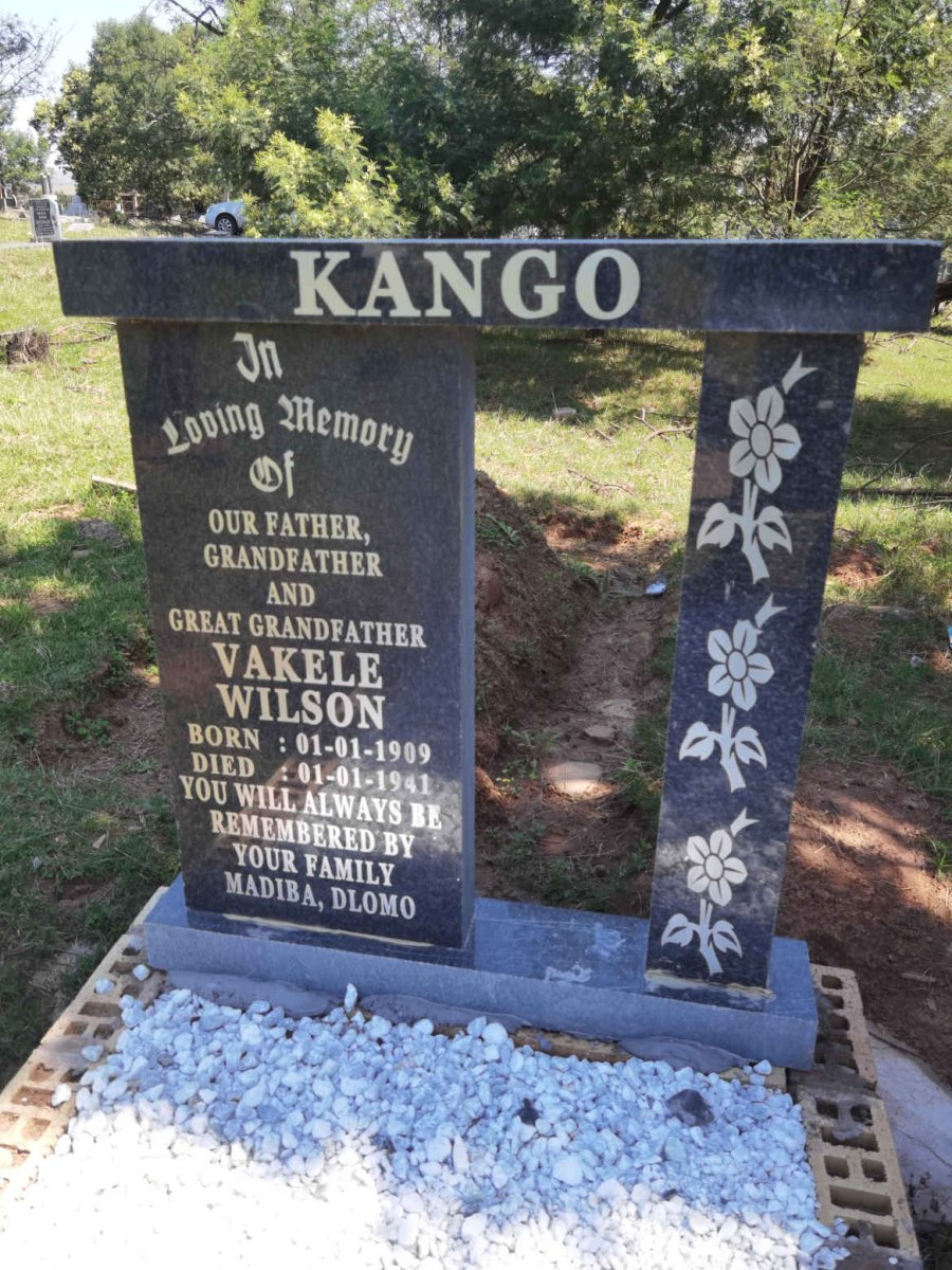 KANGO Vakele Wilson 1909-1941