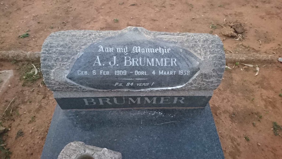 BRÜMMER A.J. 1909-1958
