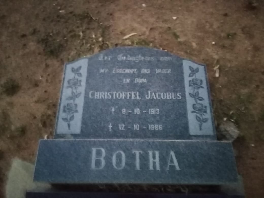 BOTHA Christoffel Jacobus 1913-1986