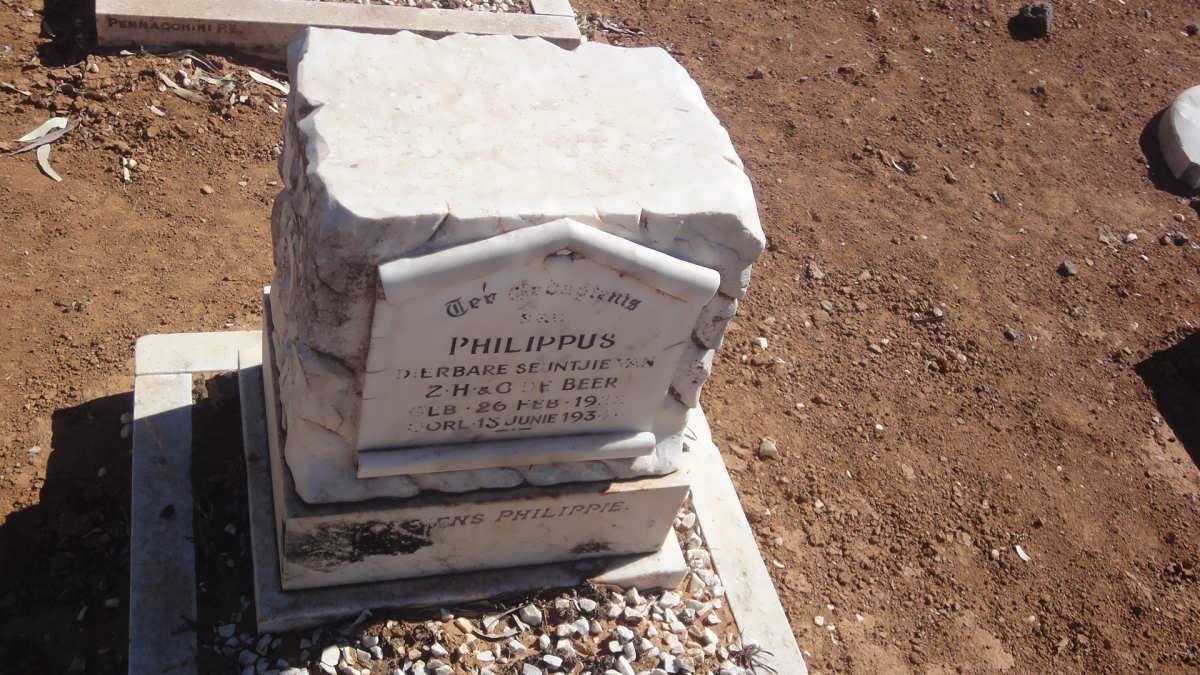 BEER Philippus, de 1932-1934