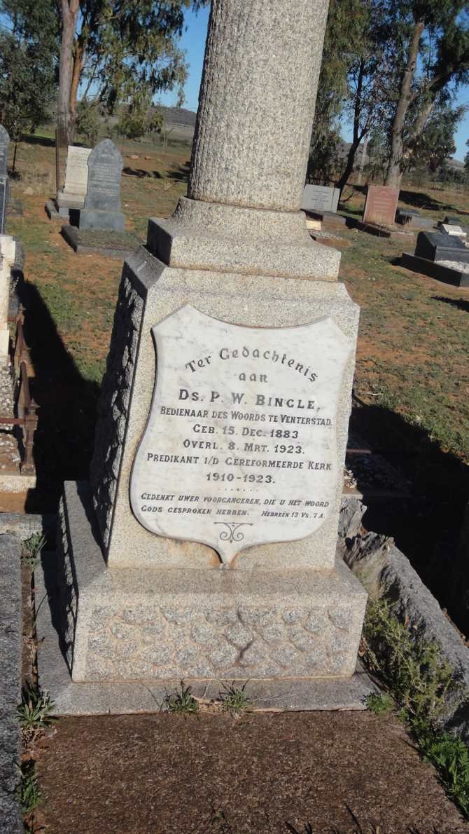 BINGLE P.W. 1883-1923