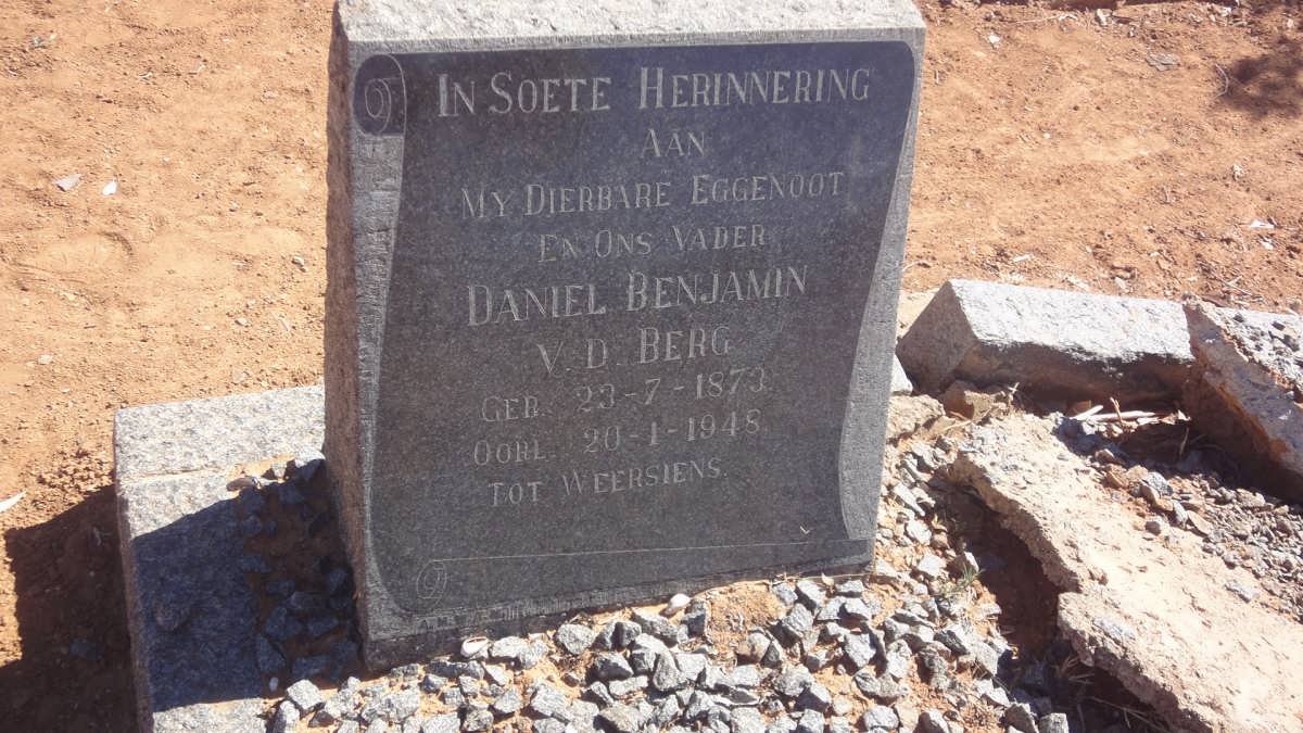 BERG Daniel Benjamin, v.d. 1873-1948
