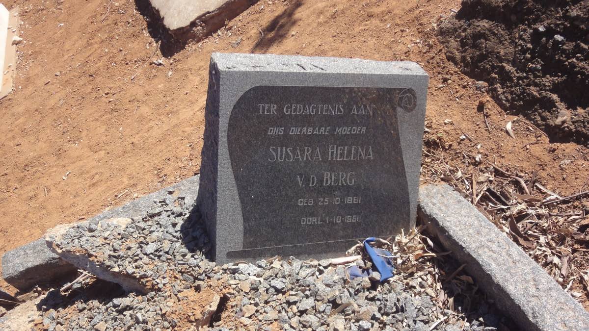 BERG Susara Helena, v.d. 1881-1951