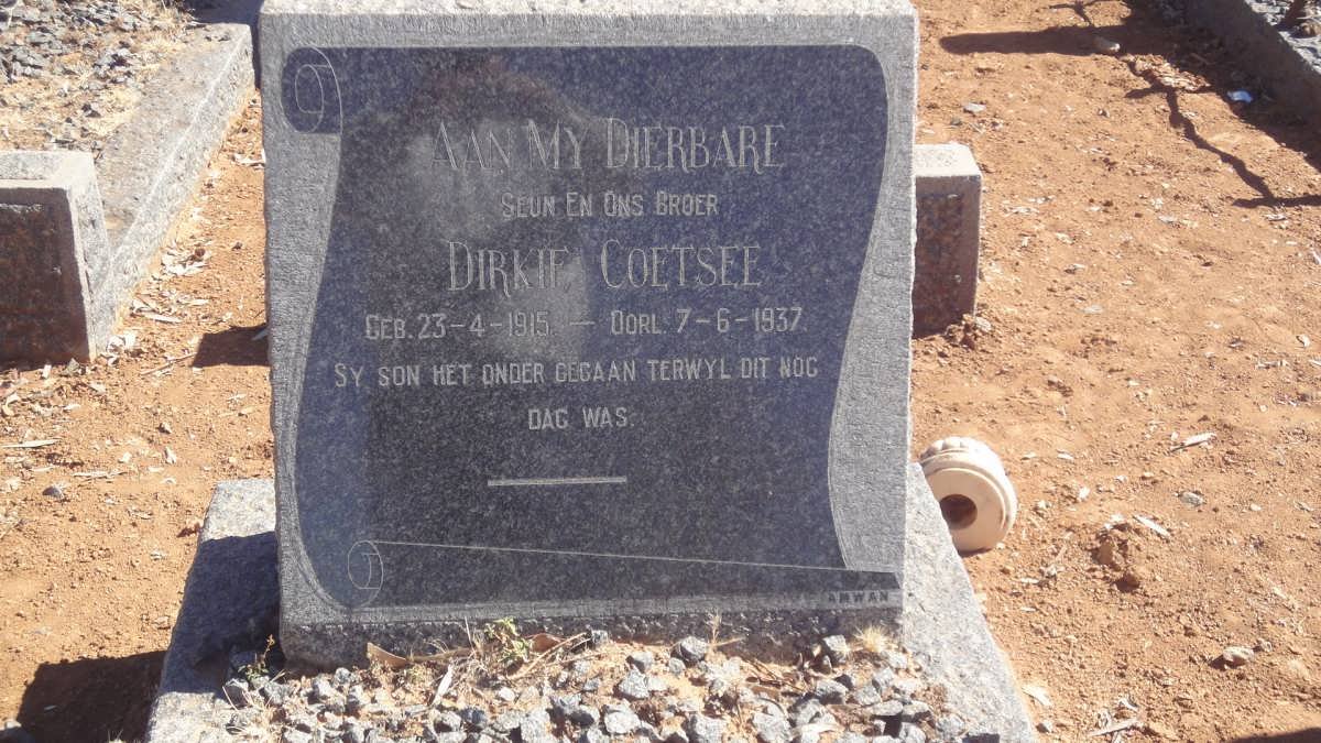 COETSEE Dirkie 1915-1937