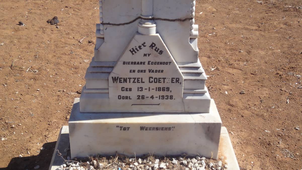 COETZER Wentzel 1869-1938